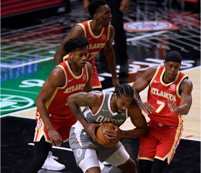 快船力克老鹰，乔治砍下27分